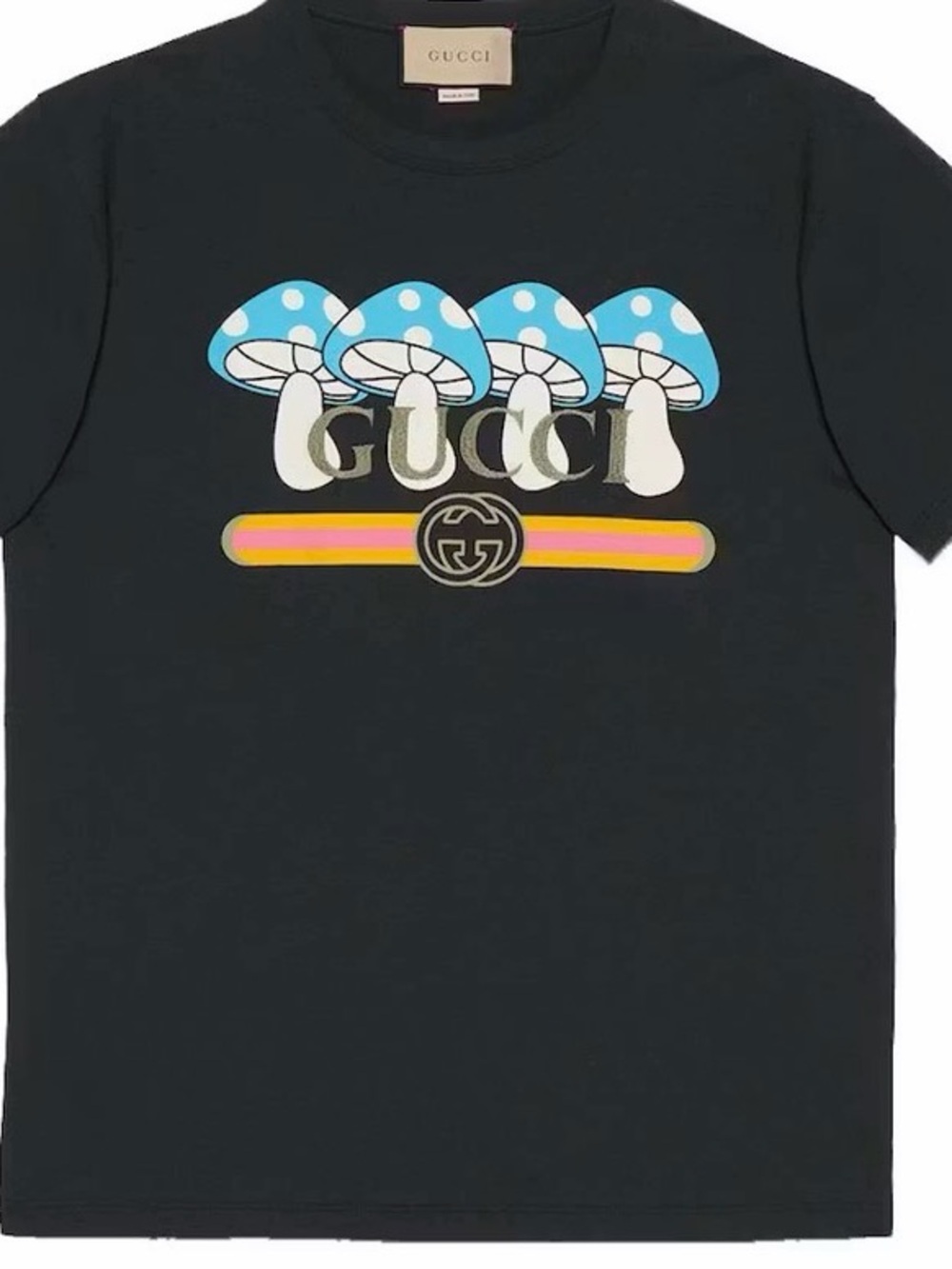 Gucci Cotton Jersey T-shirt With Print Black Men's - FW23 Size M